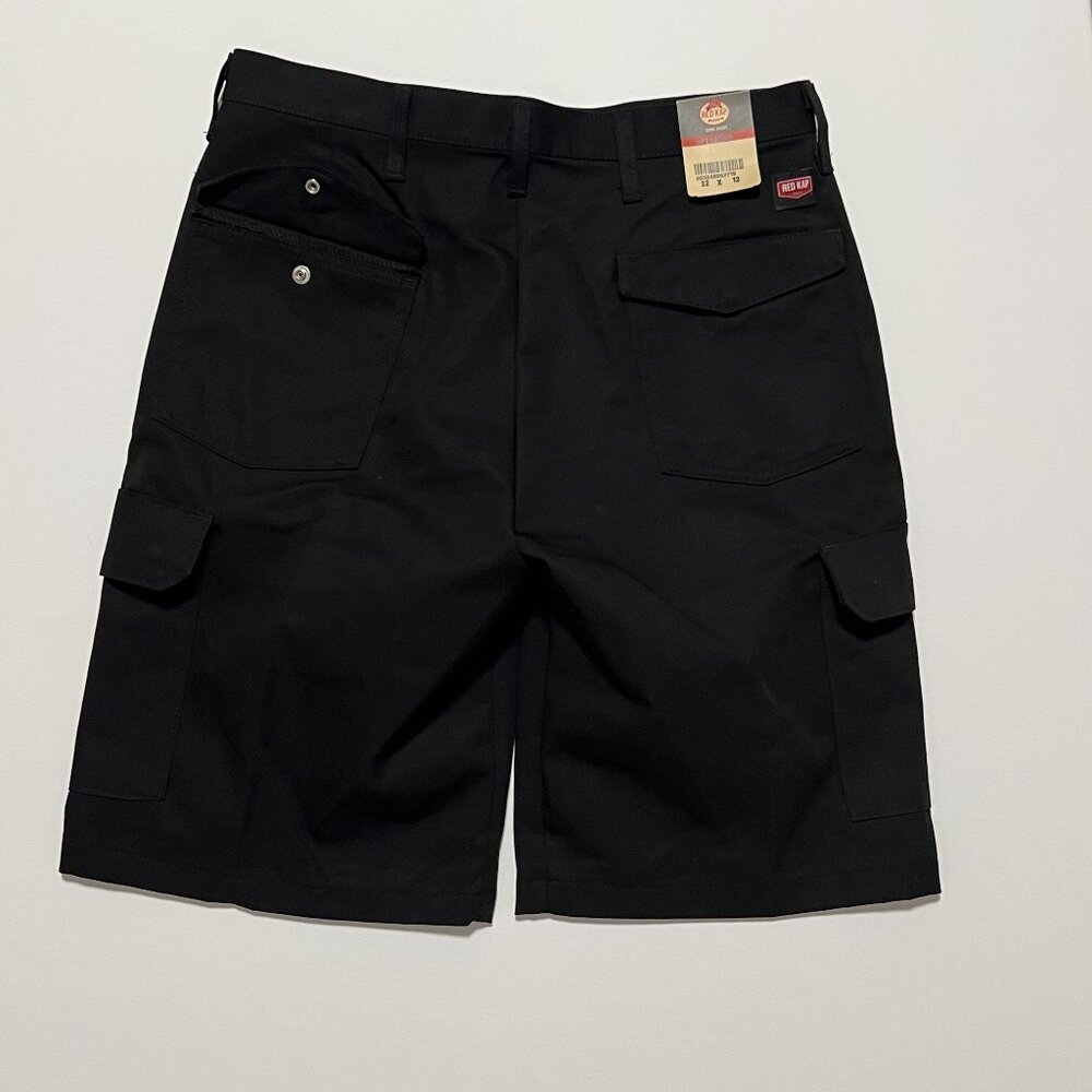 Red Kap Shorts NWT Work Wear Utility Cargo Shorts Black Men's size 32